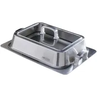 Amcook Am Cook Bräter Teppanyaki, Edelstahl, Metall, rechteckig, 23.5x5.5x44.5