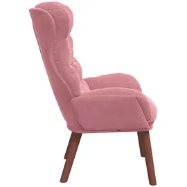 vidaXL Sessel Rosa 69 x 74 x 93 cm Samt