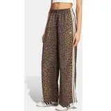 adidas Wide Leg Satin Joggers braun XS