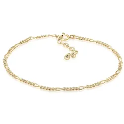 Elli Armband Armkettchen Figaro Basic Klassisch 925er Silber Gold Damen 