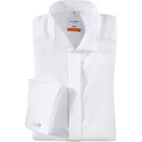 Olymp Luxor modern Fit Smokinghemd aus Baumwolle, Weiss, 44