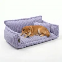 noviclass-shop Hundesofa | Katzensofa 'Chaffar' | Flieder XL (120cm))