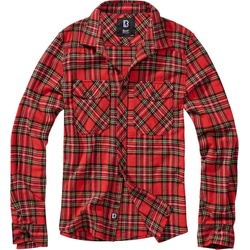 Brandit Check Hemd, rot, Größe 3XL für Männer