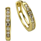 Celesta Creolen CELESTA Gelbgold 375 Zirkonia one-size