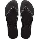 havaianas Slim Glitter Ii - Zehensandalen - Damen / Black - 35/36 BR