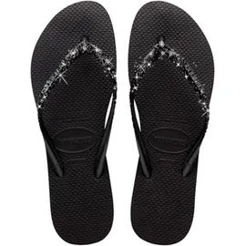 havaianas Slim Glitter Ii - Zehensandalen - Damen / Black - 35/36 BR