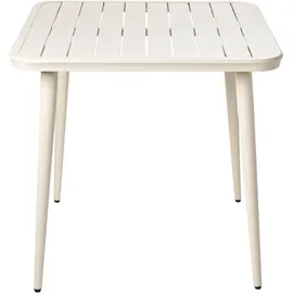 Beliani NATURNO Gartentisch 80 x 80 x 77 cm Hellbeige