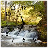 Bilder-Manufaktur BM Funk Quarz Quarzwanduhr Wanduhr Funkwanduhr Funkwanduhren Funkuhr Funkuhren kein Ticken lautlos geräuschlos leise ohne Tickgeräusche groß XXL MF18-9376-funk