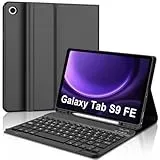 WINCHKING Tastatur Hülle für Samsung Galaxy Tab S10 FE 10.9 Zoll, Kompatibel Samsung Galaxy Tab S9 FE, Flexibles TPU Hülle, Magnetisch Abnehmbar Bluetooth Tastatur, QWERTZ Layout(Schwarz)