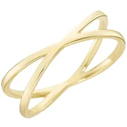 Luigi Merano Ring mit Kreuz-Design, durchbrochen, Gold 375 Ringe   Gold Damen 