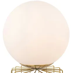 Globo Lighting Kugel Tisch Lampe messing Wohn Zimmer Beleuchtung Glas Lese Lampe opal Globo 22184M