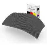PolySound Noppenschaumstoff Schallschutzmatte - 200x100x3 cm, Akustikpaneel aus Schaumstoff für Effektive Schalldämmung, Schaumstoffplatte Anthrazit