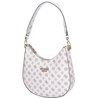 GUESS Damen Schultertasche Fynna Cream Logo