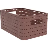 Rotho Korb COUNTRY A5, 6 Liter in Farbe Iron rot