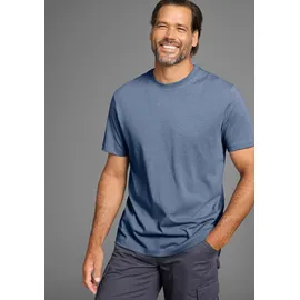MAN'S WORLD Rundhalsshirt Blau XL
