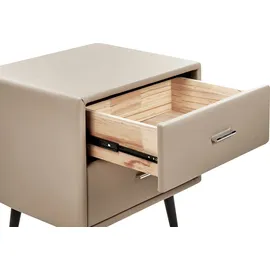 Beliani Nachttisch Essonne 41 x 48 x 56 cm Beige