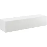 [en.casa] Evaton TV-Lowboard 140 x 30 x 33 cm Weiß Spanplatte