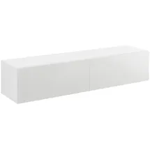 [en.casa] Evaton TV-Lowboard 140 x 30 x 33 cm Weiß Spanplatte