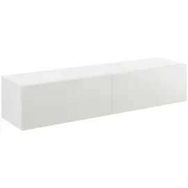[en.casa] Evaton TV-Lowboard 140 x 30 x 33 cm Weiß Spanplatte