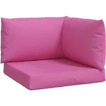 vidaXL Palettenkissen 120 x 80 x 10 cm rosa 3 St.