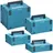 Makita MAKPAC Systemkoffer Gr. 1 + Gr. 2 + Gr. 3 + Gr. 4