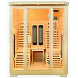 XXL Luxus LED Infrarotsauna 150x150x190 Infrarotkabine Wärmekabine Sauna 2 Pers