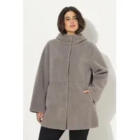 Ulla Popken große Größen Teddyjacke, Damen, grau, Größe: 54/56, Polyester, Ulla Popken