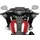 PUIG 21472f High-Road Sport Harley Davidson Windschutzscheibe - Dark Smoked - One Size