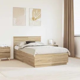 vidaXL Moderner Bettrahmen 120 x 200 cm Braun