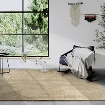 Villeroy & Boch Ursule beige, B:80cm H:10mm L:150cm, Wolle, Teppiche, Läufer, handgewebt, Wolle, Natur, Wohnzimmer, Geometrie, Boho