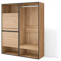 SKRAUT HOME Schuhkipper, Eiche, Holzwerkstoff, Rechteckig, 120x145x35 cm, Garderobe,