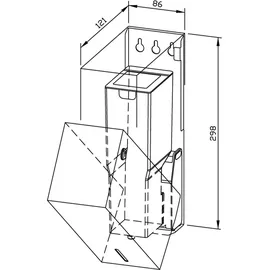 Wagner-Ewar A-Linie Sensor-Desinfektionsmittelspender Füllmenge 950 ml edelstahl poliert 731311