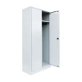 Lüllmann Putzmittelschrank 545527 signalweiß 80,0 x 38,3 x 180,0 cm, aufgebaut