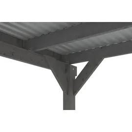 SKANHOLZ Friesland Hybrid Set 11 3,14 x 5,55 m schiefergrau inkl. Rück- und Seitenwände