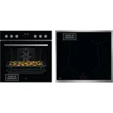 AEG Elektro-Herd-Set »HH24HSPI«, Pyrolyse-Selbstreinigung, Hob2Hood, AirFry-Funktion