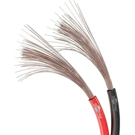 goobay 67739 Lautsprecherkabel 2x4.0mm2, 25 m rot/schwarz CCA