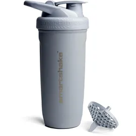 SmartShake Reforce Stainless Steel, 900 ml | 30 oz - Auslaufsicherer Schraubverschluss - BPA-frei - Unisex - Grau