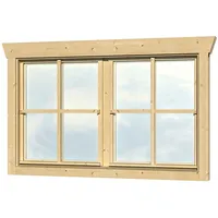 SKANHOLZ Doppelfenster 57,5 x 70,5 cm Beige