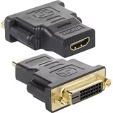 TECHLY HDMI-Adapter IADAP-HDMI-644 HDMI Buchse auf DVI-D 24+1 dual link 4,02 cm Schwarz