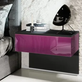 Vladon Nachtschrank Sleep 60 x 46 x 35 cm Lila