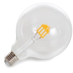 Vellight LED-Lampe in Glühlampenform, Geschenkverpackung, dekorativ, goldfarbenes Filament, 2 W, E27, 60 lm, Lebensdauer 25000 h