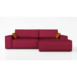 mebloland Ecksofa TOR mit Schlaffunktion. Farbe: Red. - Rot