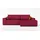 mebloland Ecksofa TOR mit Schlaffunktion. Farbe: Red. - Rot