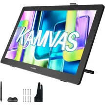 Huion Kamvas 22 Gen 3 2,5K 90Hz QHD Grafiktablett mit Display, 16384 Stiftdruck PenTech 4.0 Stylus, 99% sRGB & ΔE<1,2 für Illustration, Digitale Kunst, Design, Animation, Gaming, 21,5 Zoll