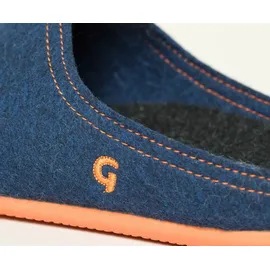 Gottstein Wool Slide-In in midnight /orange - Gr.: 38