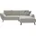 exxpo - sofa fashion Ecksofa EXXPO - SOFA FASHION "Bellini, Materialmix oder komplett Struktur, Breite 268cm, bequem", linen, B:260cm H:92cm T:187cm, Sofas, Ecksofa, bequem und modern, Chenille-Struktur Bezug, L-Form