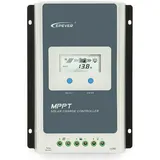 EPEVER 30A MPPT Solar Laderegler 12V 24V DC Automatisch Identifizierung mit LCD-Display Hintergrundbeleuchtung Negativerdung Solarladeregler(Tracer 3210AN)