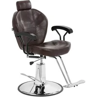 Physa Physa, Bürostuhl, Friseurstuhl mit Fussstütze höhenverstellbar Barber-Stuhl 150 kg Ilford Braun