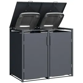 plats® Mülltonnenbox 132 x 80 x 116 cm grau