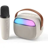 tech pop Bluetooth Karaoke Speaker Mini White (61038) - Weiß